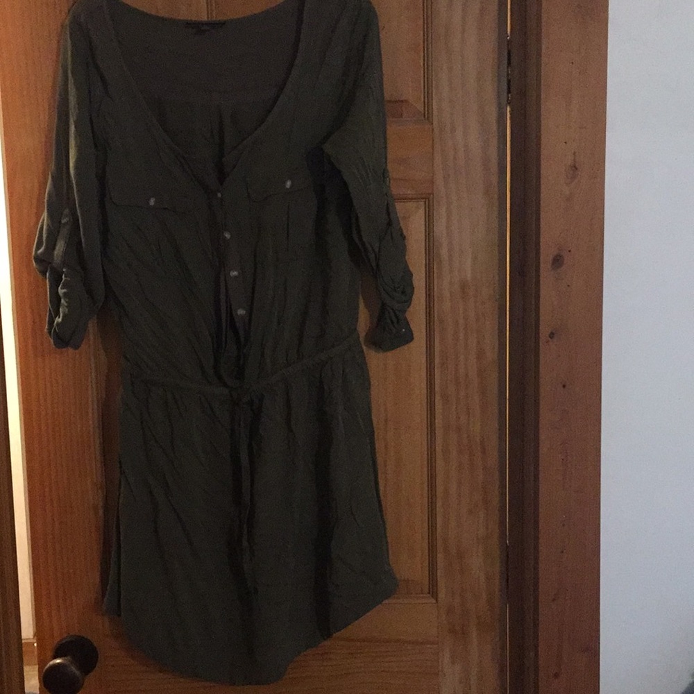 Olive green dress